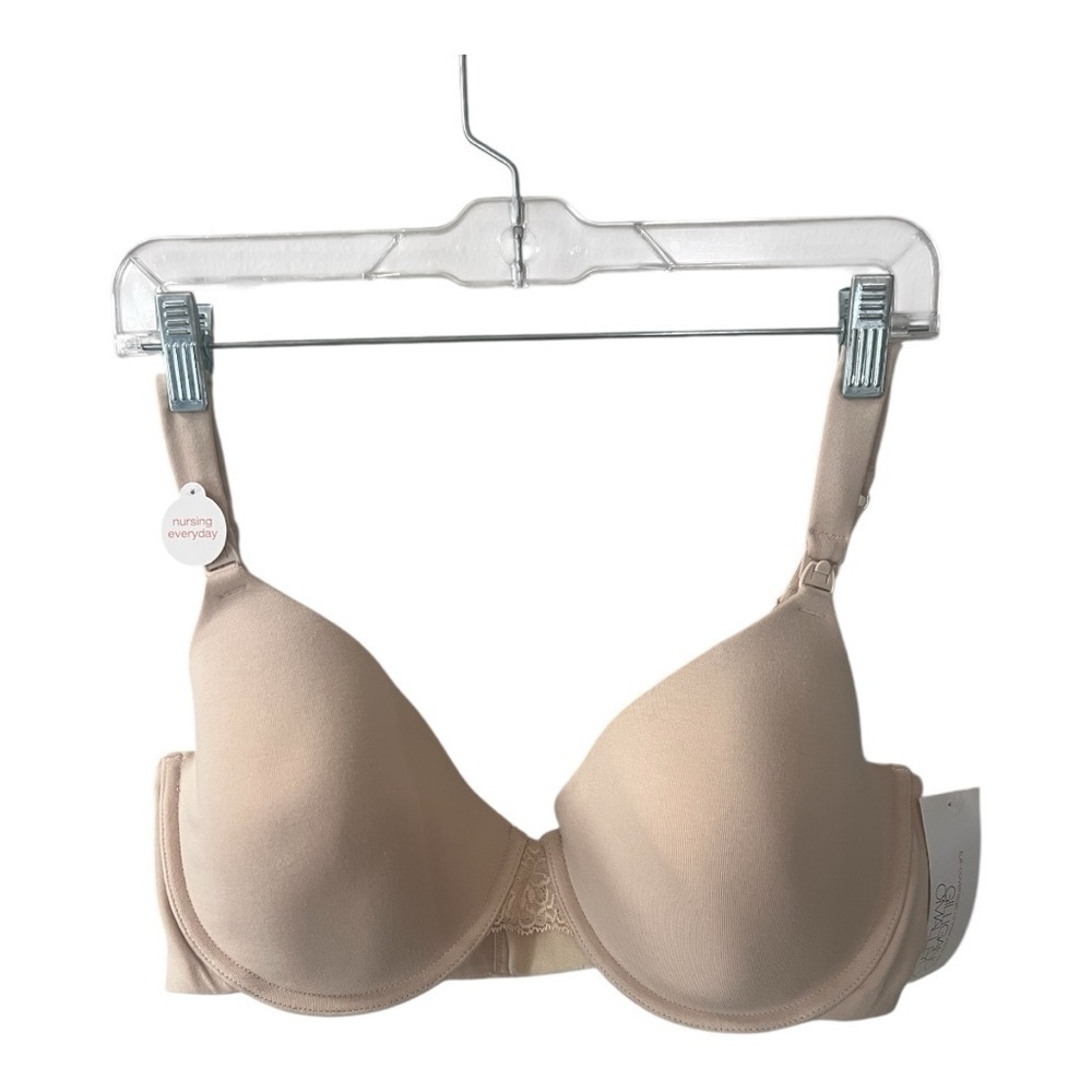 Gilligan & O’Mallery Maternity Nursing Bra Size 38 DD Light Tan NWT